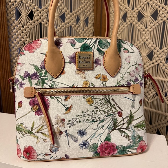 Dooney & Bourke Handbags - Dooney & Bourke Botanical Leather Satchel